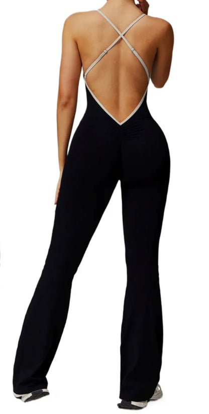 Monochrome Edge Jumpsuit