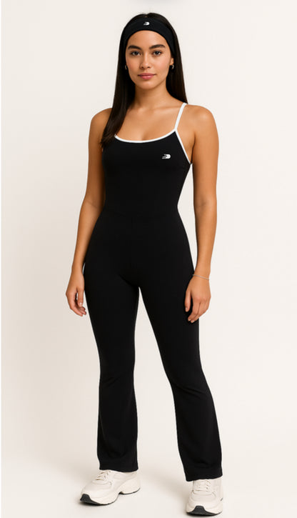 Monochrome Edge Jumpsuit